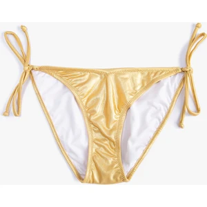 Simli Bikini Altı Normal Bel Yanları Bağlama Detaylı