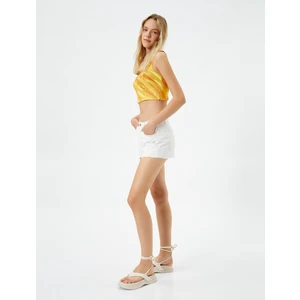 Şahika Ercümen XKoton - Normal Bel Mini Kot Şort