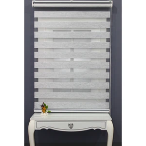 Açık Gri Bambu Zebra Perde Güneşlik