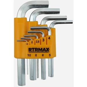 Rtrmax Kısa Allen Anahtar Takımı 9’lu RH03851
