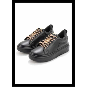 Siyah Rose Taşlı  Kadın Sneaker K01345016009