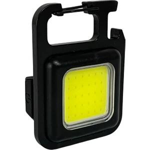 Hazar Led 3 Konumlu El Feneri Cob Ledli Mıknatıslı Şişe Açacağı Su Geçirmez Şarjlı Kamp Işığı