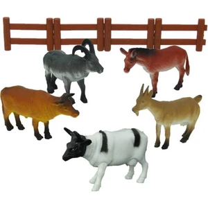 Çiftlik Hayvanları Poşetli Hayvan Oyun Seti Orta Boy - Sarı Inek