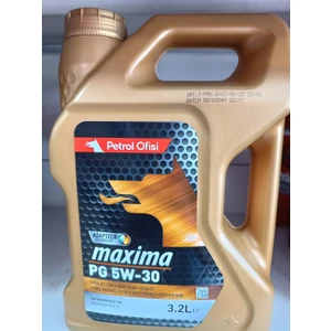 Petrol Ofisi Maxima 5W-30 3,2 Lt Tam Sentetik 2023 Üretim