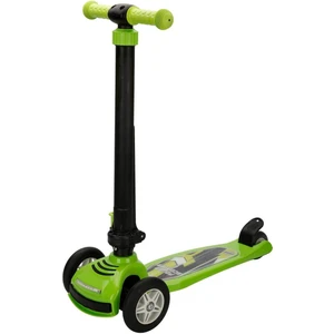 Power 3 Tekerlekli Katlanabilir Işıklı Yeşil Scooter