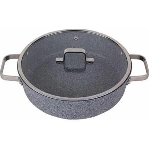 Bianco Gri Kapaklı Basık TENCERE28 cm 04STY005842