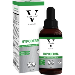 Hypoderma Kedi ve Köpek Alerjik Deri ve Tüy Sağlığı Destekleyici Likit 50 ml