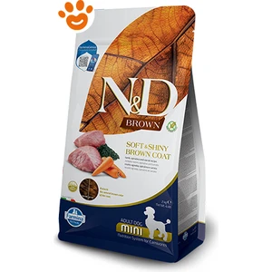 N&d Brown Dog Kuzu, Patates, Havuç ve Spirulina Küçük Irk Kahverengi Yetişkin Köpek Maması 2 kg