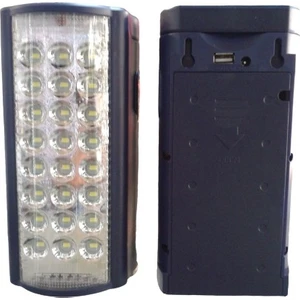 Cadde Outlet 24 Ledli USB Şarj Çıkışlı Kaliteli Kamp Feneri 80 Saat Akülü Şarjlı Işıldak