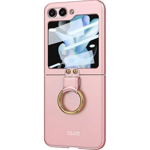 Samsung Galaxy Z Flip 5 Kılıf Ring Fall Platinum Pembe
