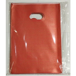 12X17 Lüx El Geçme Hediye Poşeti 50'li Kırmızı