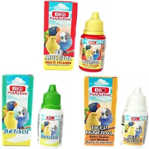 Bio Pet Active Kanarya Muhabbet Kuşu Papağan Kuş Vitamini 3 Lü Set