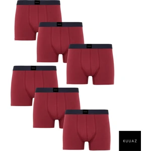 6'lı Bordo Erkek Boxer