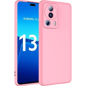 Case 4U Xiaomi Mi 13 Lite Kılıf Kamera Korumalı Içi Kadife Logosuz Mara Lansman Silinebilir Kılıf Pembe