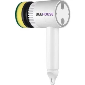 Bee House Şarjlı 2 Başlıklı Otomatik Temizlik Fırçası - Tuvalet Lavabo Tezgah Mutfak Bulaşık Temizlik Fırçası