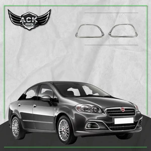 Ack Dizayn Fiat Linea Krom Sis Farı Cercevesi 2012- Paslanmaz Çelik