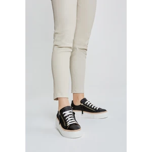 Nora Kadın Siyah Floter Hakiki Deri Sneakers & Spor Ayakkabı 937 5022-48 Bn Ayk Y23