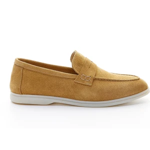 Lucio Erkek Camel Süet Hakiki Deri Loafer Ayakkabı 978 101 Erk Ayk Y23