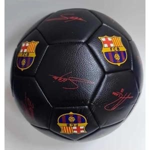 Lisanslı Tam Kadro Imzalı Barça  Fc Barcelona 4 Astarlı El Dikişli 400 gr Futbol Topu No:5 Tüm Zemin