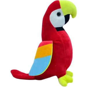 Peluş Oyuncak Papağan  Kırmızı 35 cm