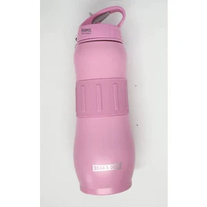 Bear & Deer Soft Pembe Renk 830 ml Pipetli Çelik Matara