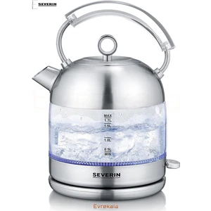 Evrekala Shop Özel Cam Kettle Severin Su Isıtıcı Retro 2400 Watt Vintage Seri