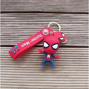 HD Marketim Anahtarlık Spiderman Örümcek Adam Marvel Silikon Anahtarlık Çanta Süsü Karakter Figür Oyuncak 15193
