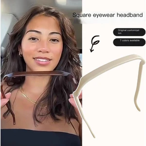 9 Adet Kare Gözlük Hairband Görünmez Sabit Saç Tokası (Yurt Dışından)