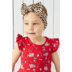 Leopar El Yapımı Yumuşak Fiyonk Bağlamalı Doğal Pamuklu Penye Bebek Çocuk Kız Bandana Best Of Serisi