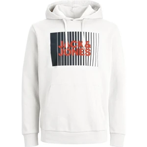 Jack & Jones Jjecorp Logo Sweat Hood Play Noos Beyaz