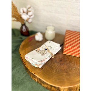 %100 Pamuk Müslin Kumaştan 6'lı Müslin Ağız Mendili