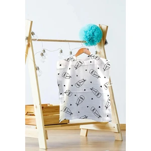 %100 Pamuk Müslin Kumaştan Bebek Panço