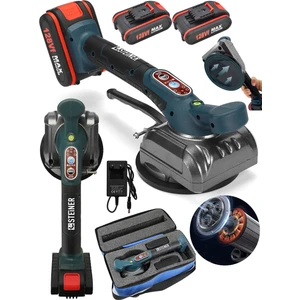 Alman 128 Vf Profesyonel Metal Şanzuman Çift Akülü Fayans Cam Karo Döşeme Vantuz Makinesi Çantalı