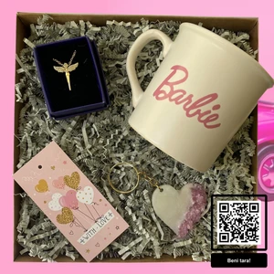 Barbie Temalı Hediye Seti Doğum Günü Özel Gün Hediye Kutusu