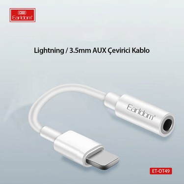 Adaptador Lightning a 3.5 mm Earldom ET-OT49