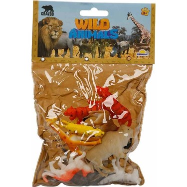 Crazoo Vahşi Hayvanlar Poşetli Hayvan Oyun Seti - Zürafa Fiyatı