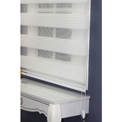 Ekru Geniş Plise Zebra Perde Güneşlik fiyatları