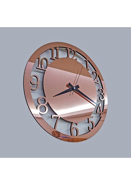 Dekoratif Rosegold Aynalı Duvar Saati fiyatları