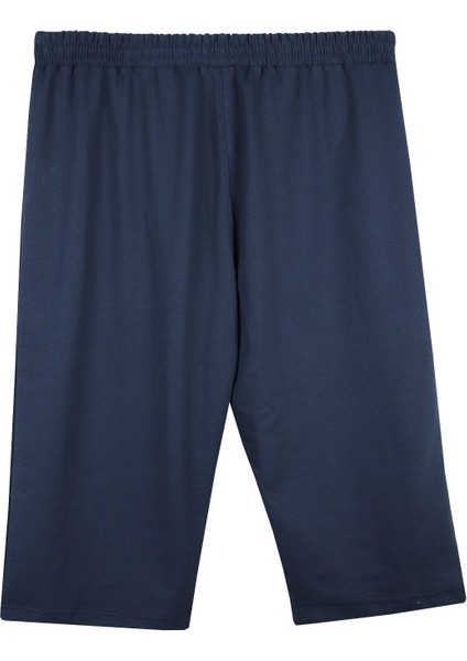 Erkek Büyük Beden Penye Kapri Indigo modelleri