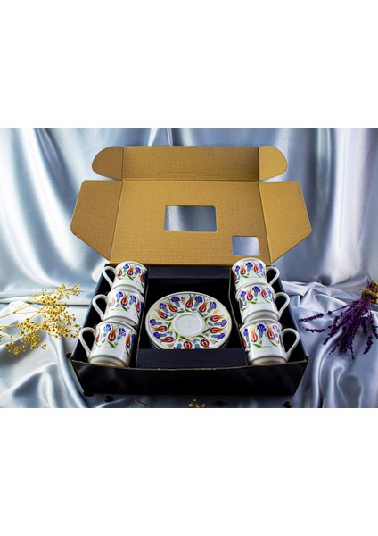 6'lı Altın Yaldızlı Porselen Fincan Takımı modelleri