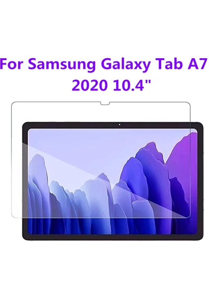 Samsung Galaxy Tab A7 SM-T500 - T505 10.4 Kılıf 360 Dönerli Standlı Kapaklı + Temperli Cam Ekran Koruyucu