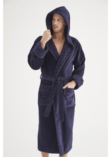 Yaka Jakarlı %100 Cotton Erkek Bornozu fiyatları