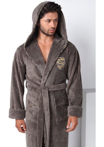 Commander Nakışlı Bambu Cotton Erkek Bornozu fırsatları