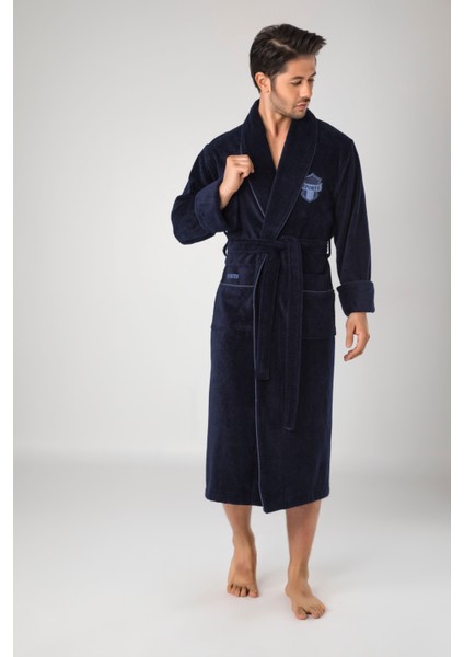 Sports Nakışlı Bambo Cotton Erkek Bornozu modelleri