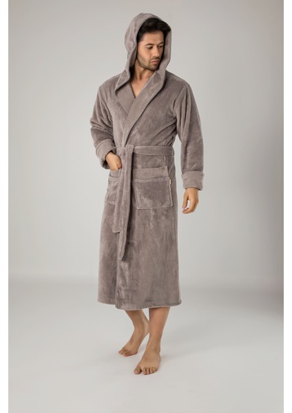 Yaka Pitikare Bambo Cotton Erkek Bornozu modelleri