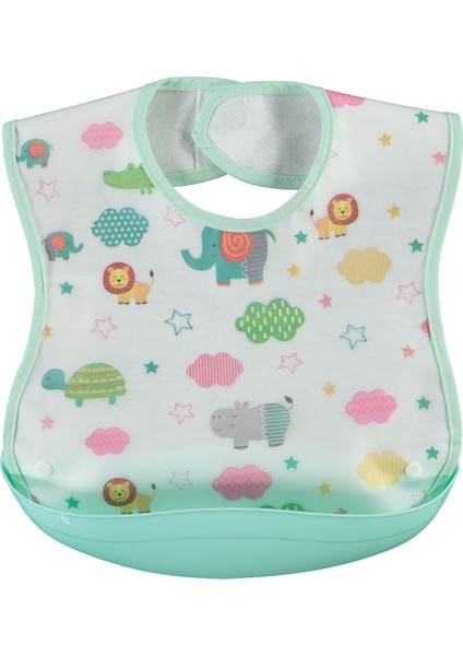 Su Geçirmez Mama Önlüğü Mint Yeşili 0-24 Ay