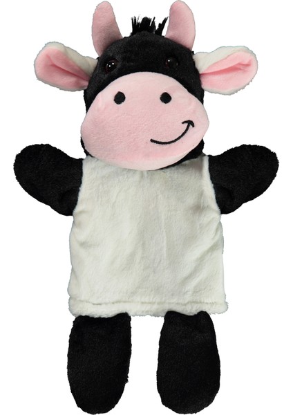 Oyuncak El Kuklası Inek Siyah