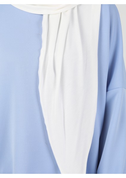Fermuarlı Viskon Hijab - Krem - Ecardin fırsatları