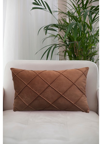 Leke Tutmaz Silinebilir Kapitoneli Kırlent Yastık Kılıfı