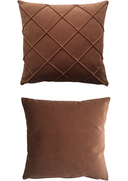 Leke Tutmaz Silinebilir Kapitoneli Kırlent Yastık Kılıfı